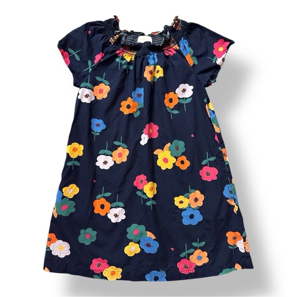 Hanna Andersson | Floral Smocked Poplin Dress (8) - Picture 1 of 5